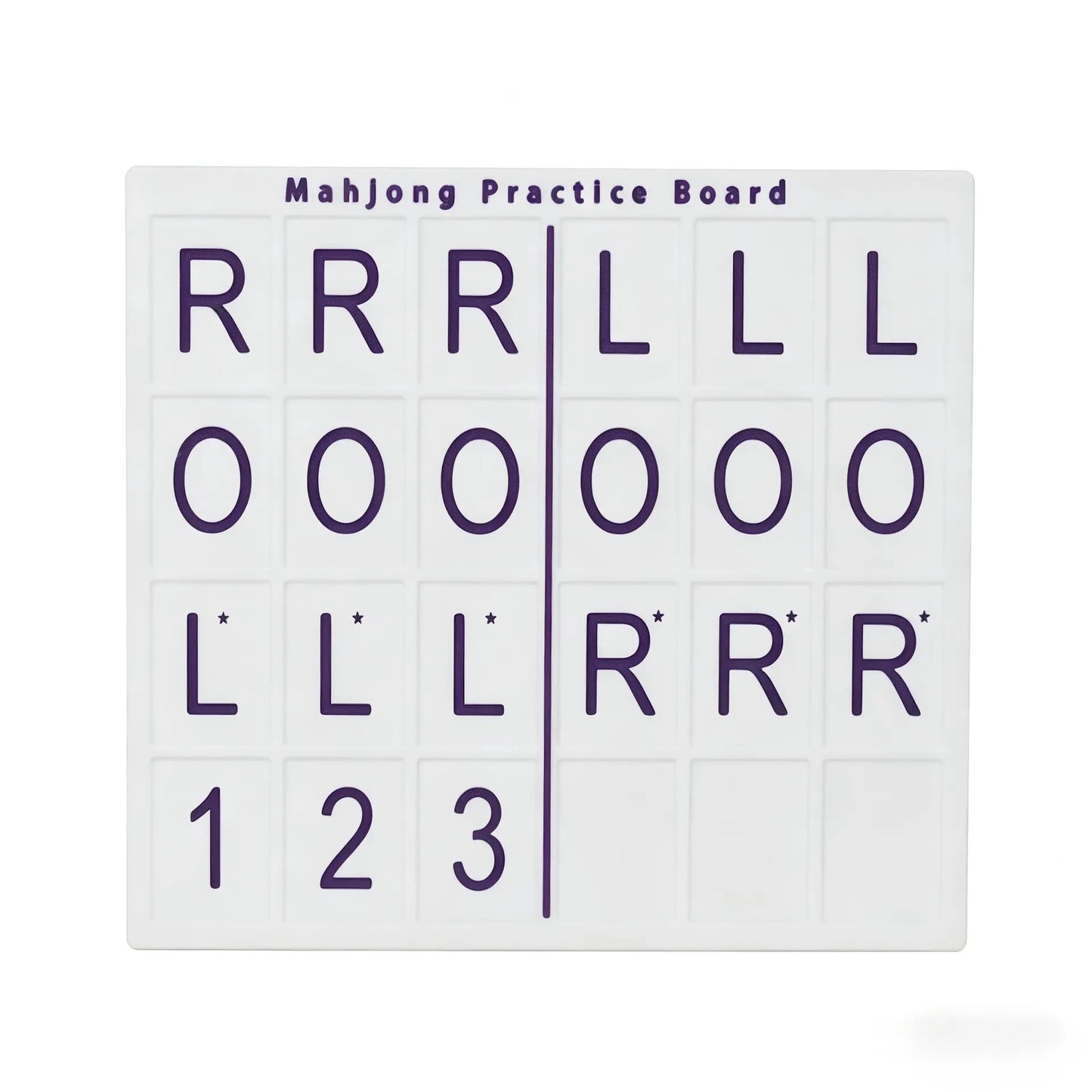 Centered Pink White Mahjong Practice Board