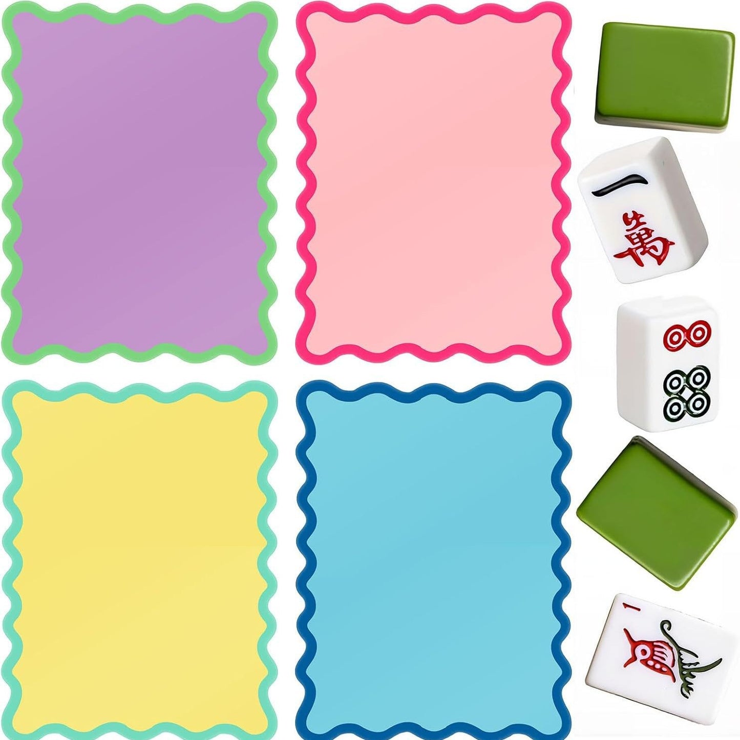 Pastel Mahjong Shuffler Cards