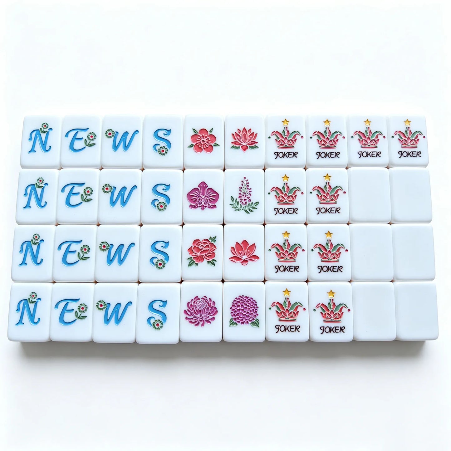 Blossom Shimmer Garden Party Mahjong Set