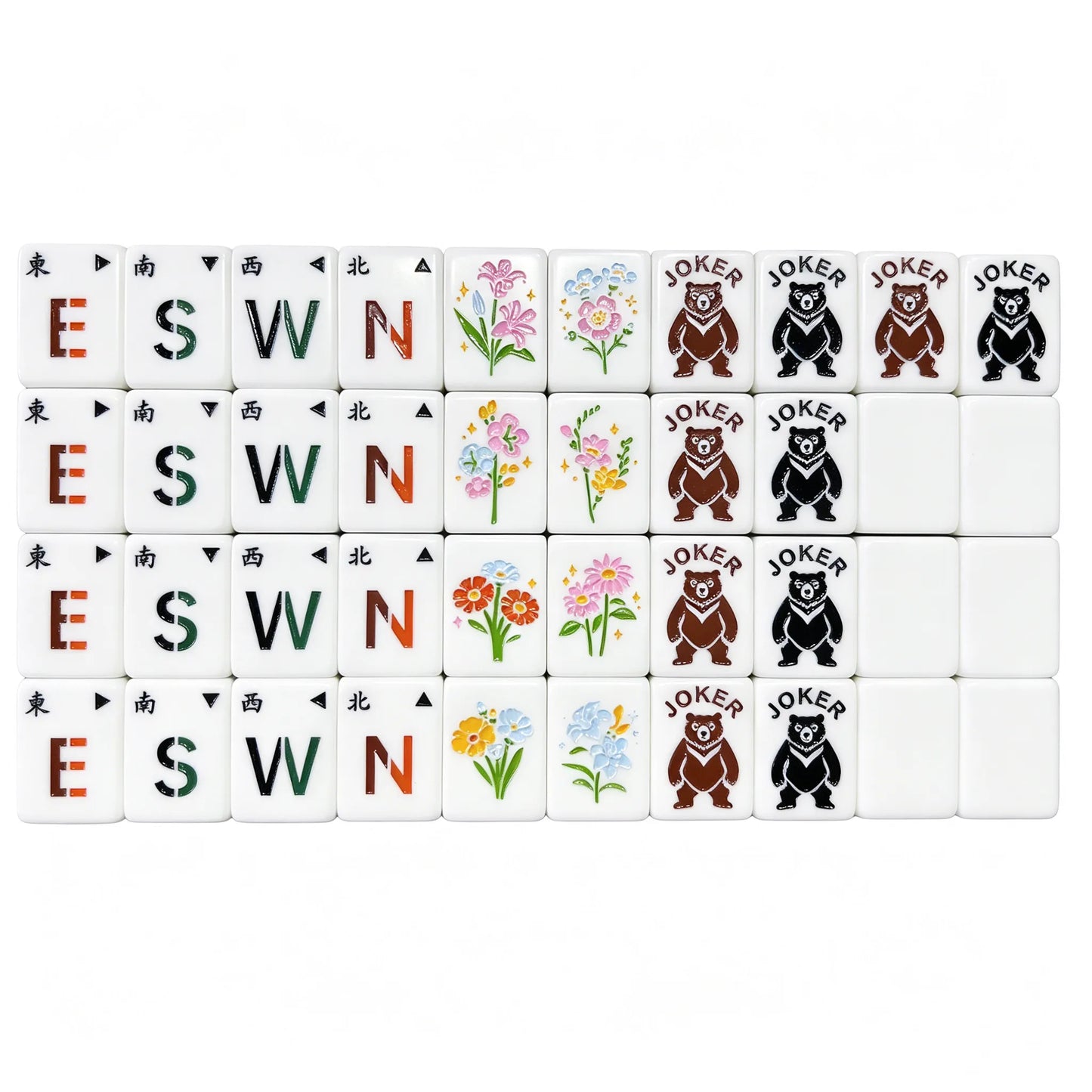 Wildwood Bamboo Bear Heritage Mahjong Set