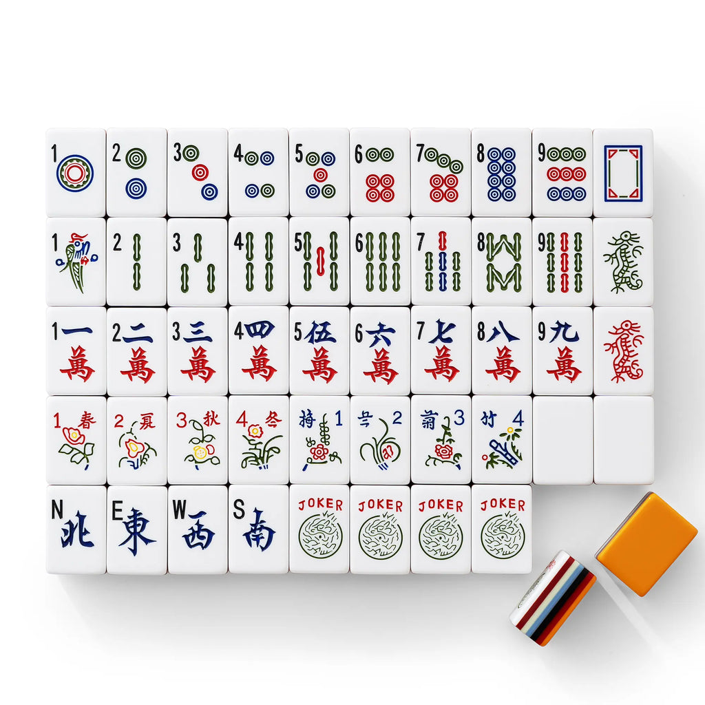 Classic Rainbow Stripe American Mahjong Tiles