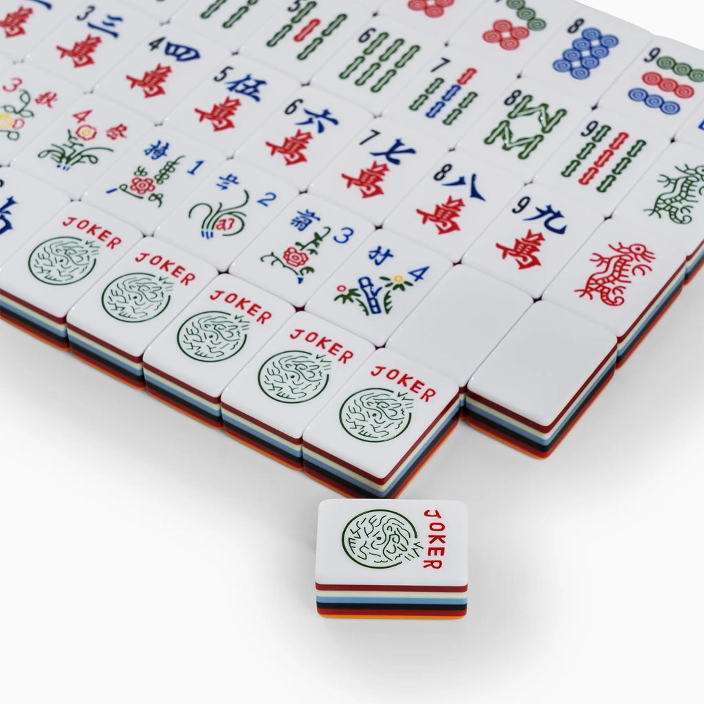 Classic Rainbow Stripe American Mahjong Tiles