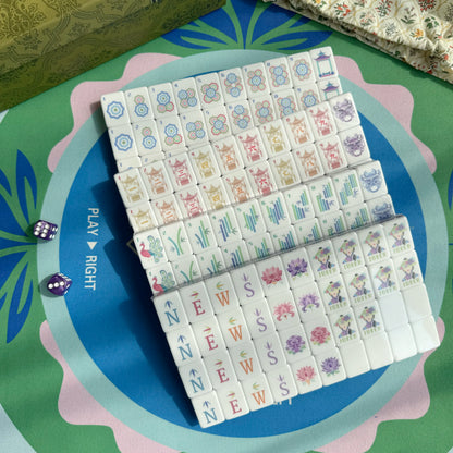 Royal Purple Lantern Mahjong Set