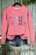 Pink Leopard MAHJ Graphic Sweatshirt