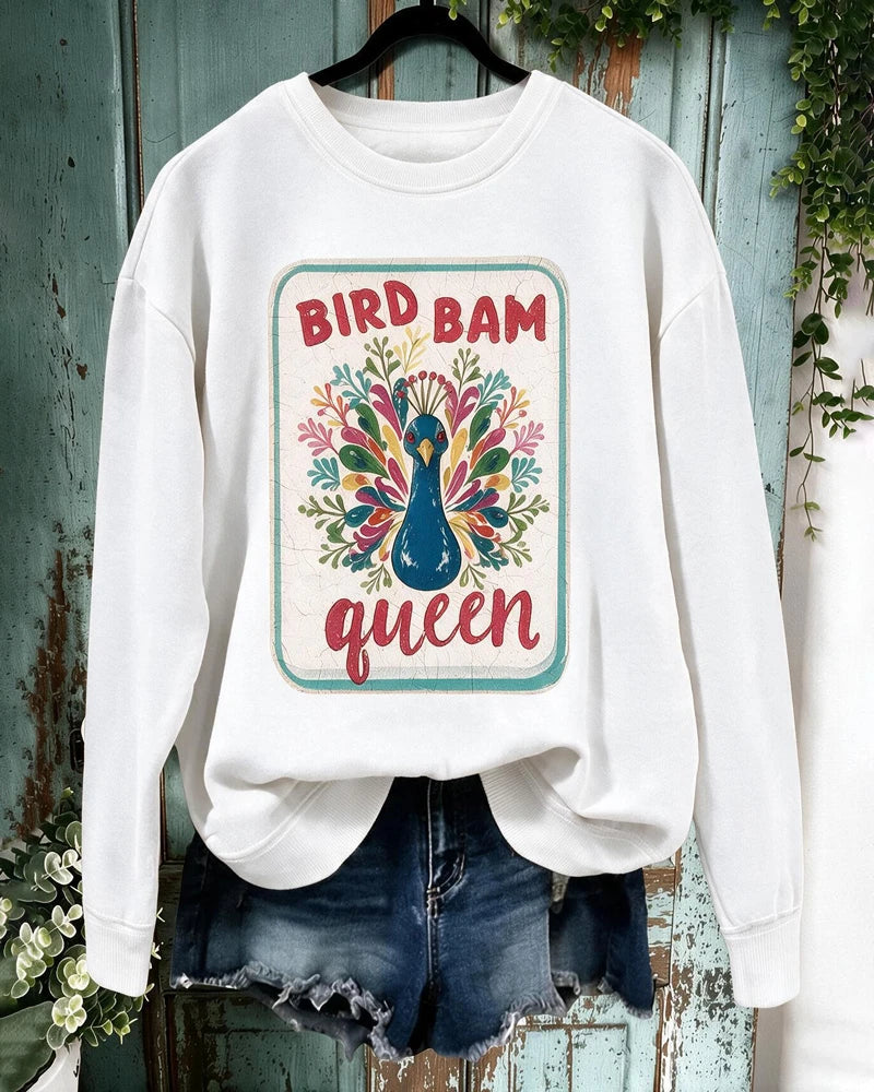 Bird Bam Queen Mahjong Sweatshirt