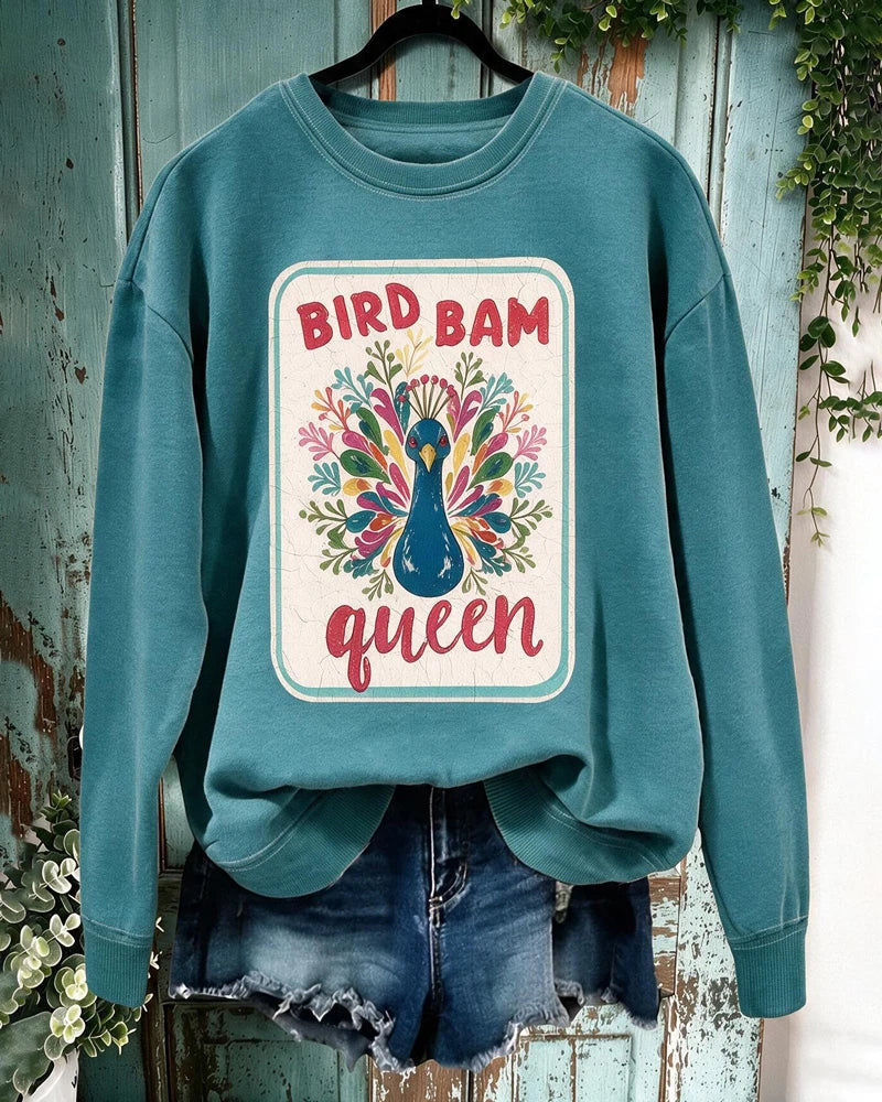Bird Bam Queen Mahjong Sweatshirt