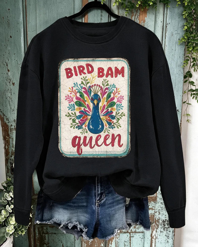 Bird Bam Queen Mahjong Sweatshirt