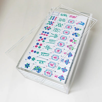 Clear Lucite Mahjong Tile Display Box