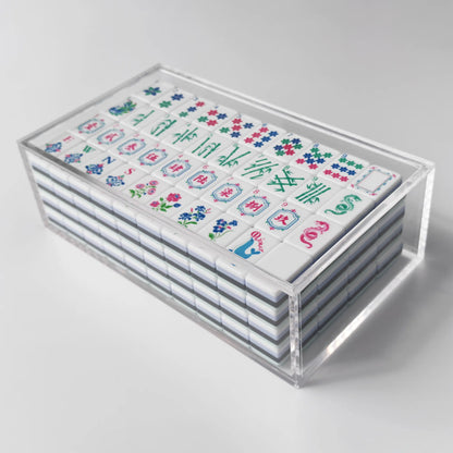 Clear Lucite Mahjong Tile Display Box