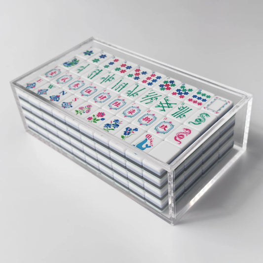 Clear Lucite Mahjong Tile Display Box