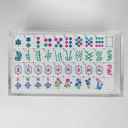 Clear Lucite Mahjong Tile Display Box