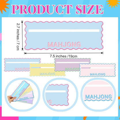 4Pcs/Set MAHJ Pastel Line Finders