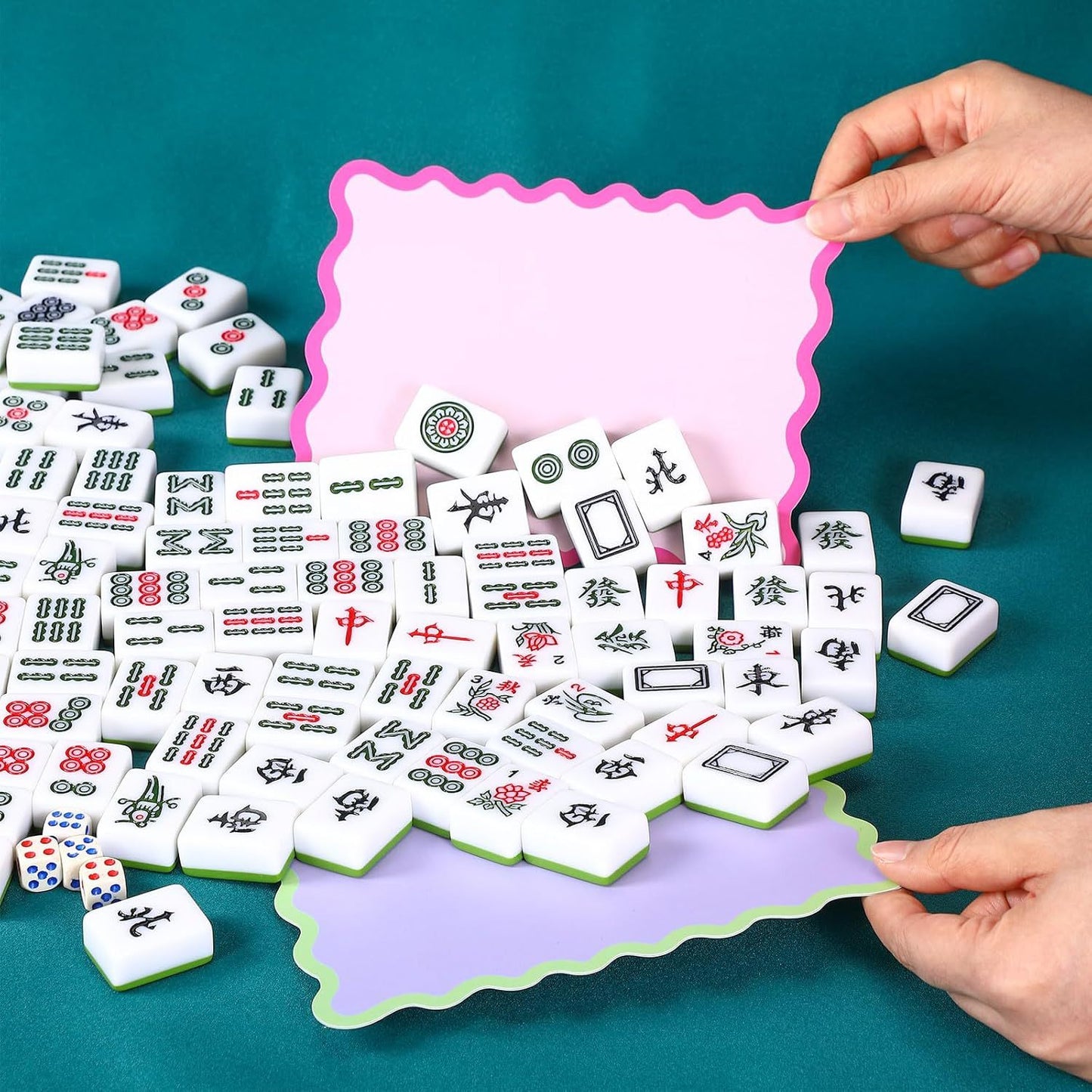 Pastel Mahjong Shuffler Cards