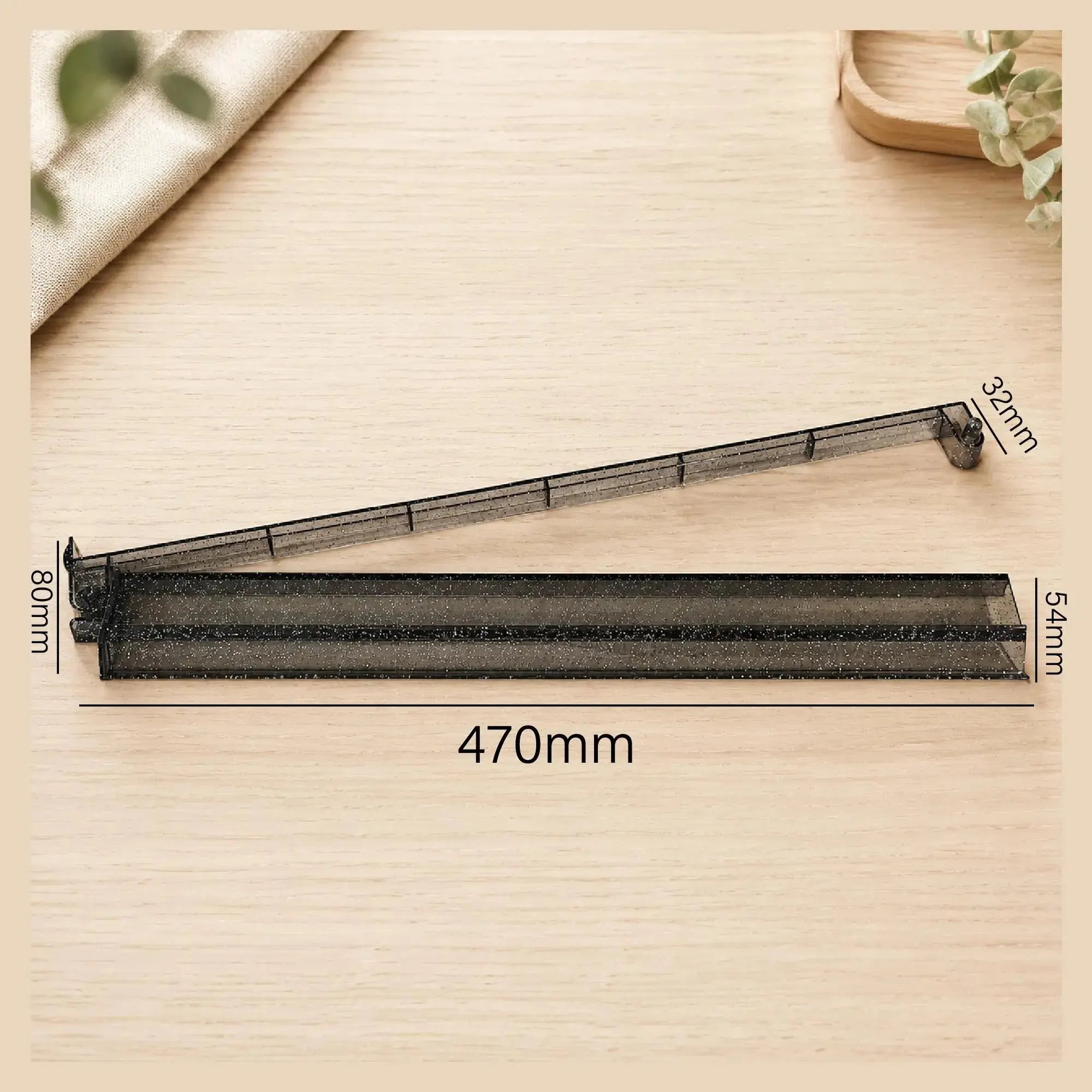 18" Clear Glitter Mahj Rack & Pusher (4-Pack)