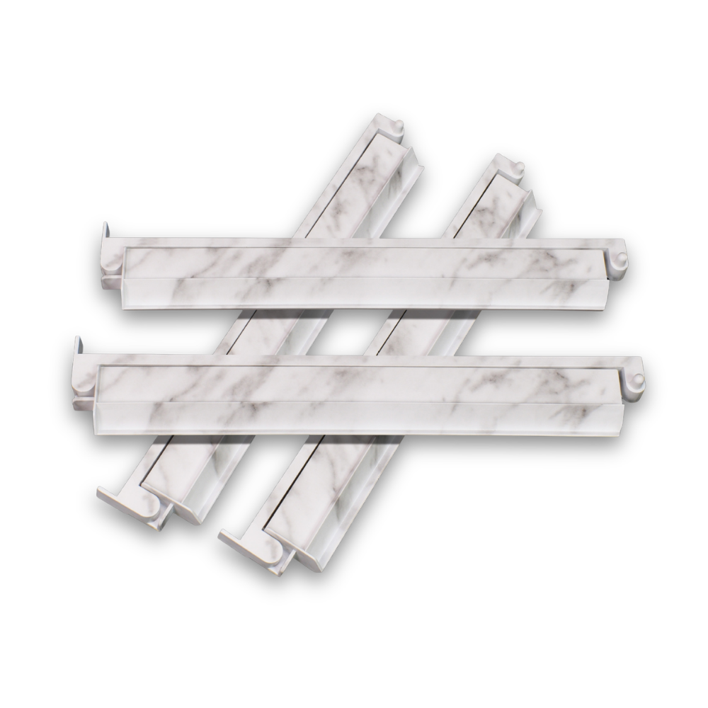 Tortoiseshell Mahjong Racks with Pushers (4-Pack)