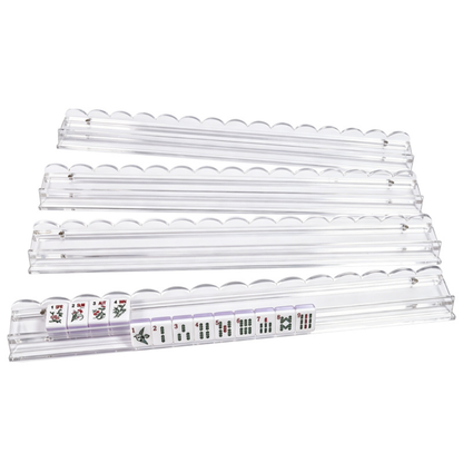 20" Scalloped Clear Mahjong Racks