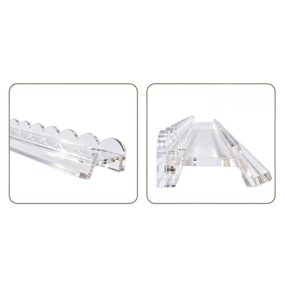 20" Scalloped Clear Mahjong Racks