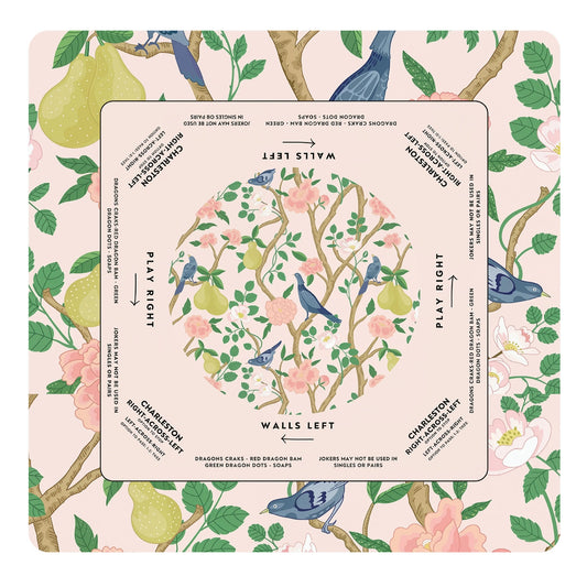 Blush Orchard Songbird Mahjong Mat