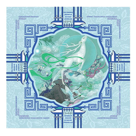 Celestial Stag Chinoiserie Mahjong Mat