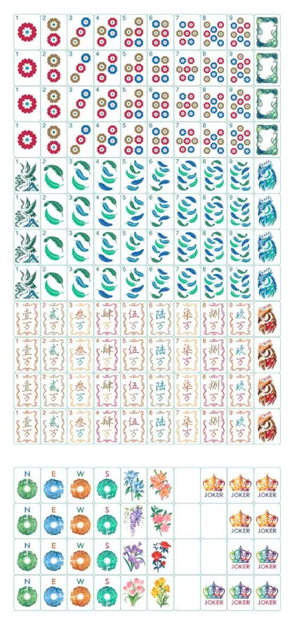 Royal Aviary Majesty Mahjong Set