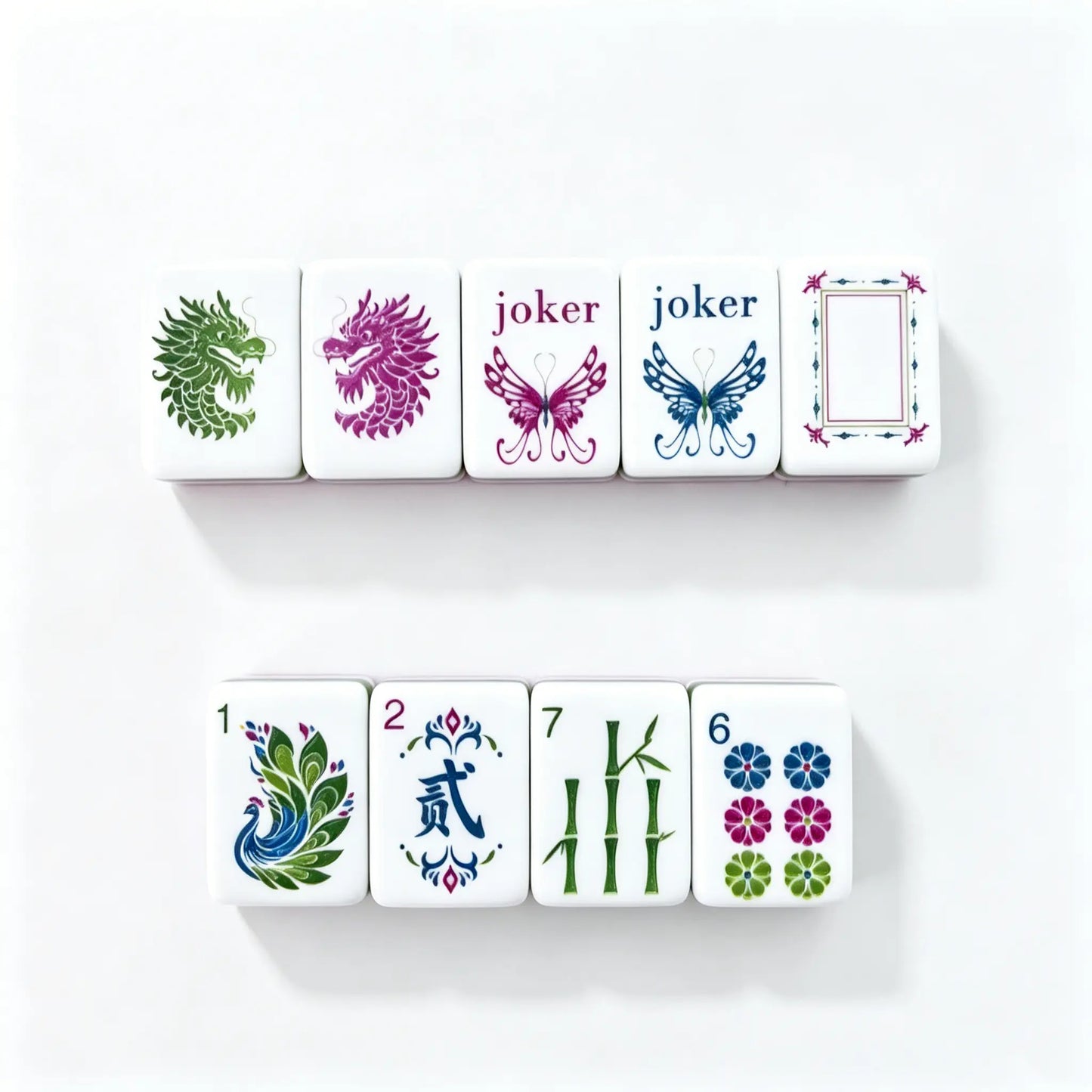 Enchanted Garden Butterfly Mahjong Set