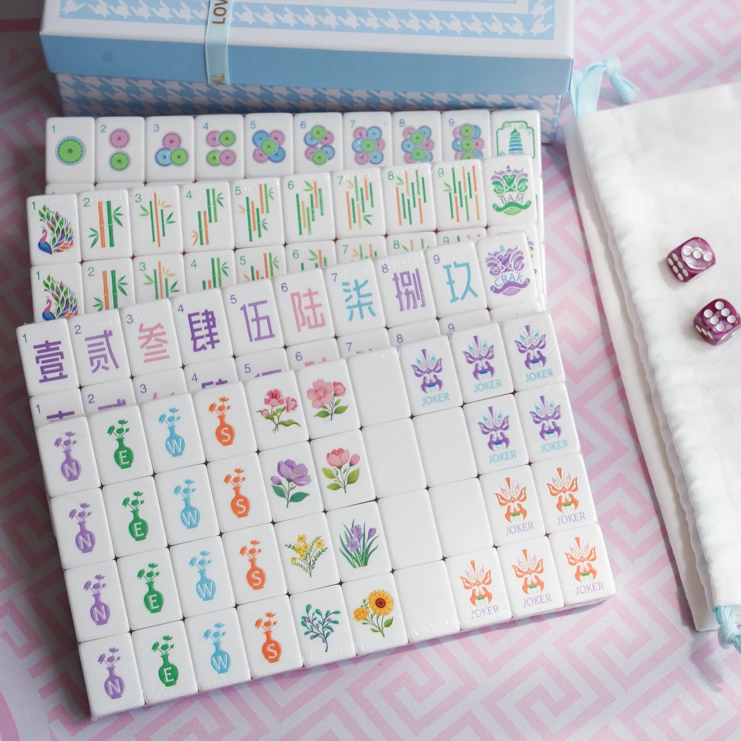 Opera Masks Heritage Mahjong Set