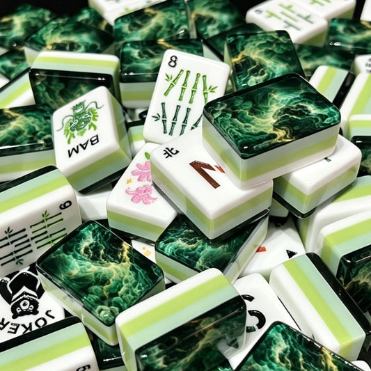 Forest Storm Wildlife Mahjong Set