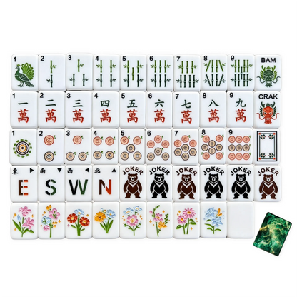 Forest Storm Wildlife Mahjong Set
