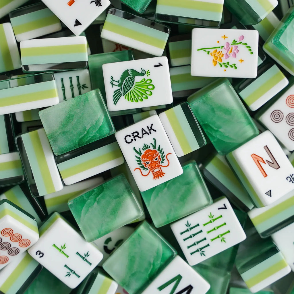 Forest Rippling Jade Mahjong Set