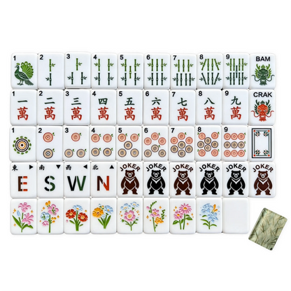 Wildwood Bamboo Bear Heritage Mahjong Set