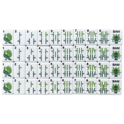 Wildwood Bamboo Bear Heritage Mahjong Set