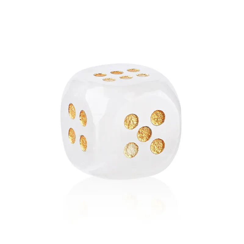 Rounded Corner Natural Gemstone Mahjong Dice