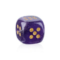 Rounded Corner Natural Gemstone Mahjong Dice