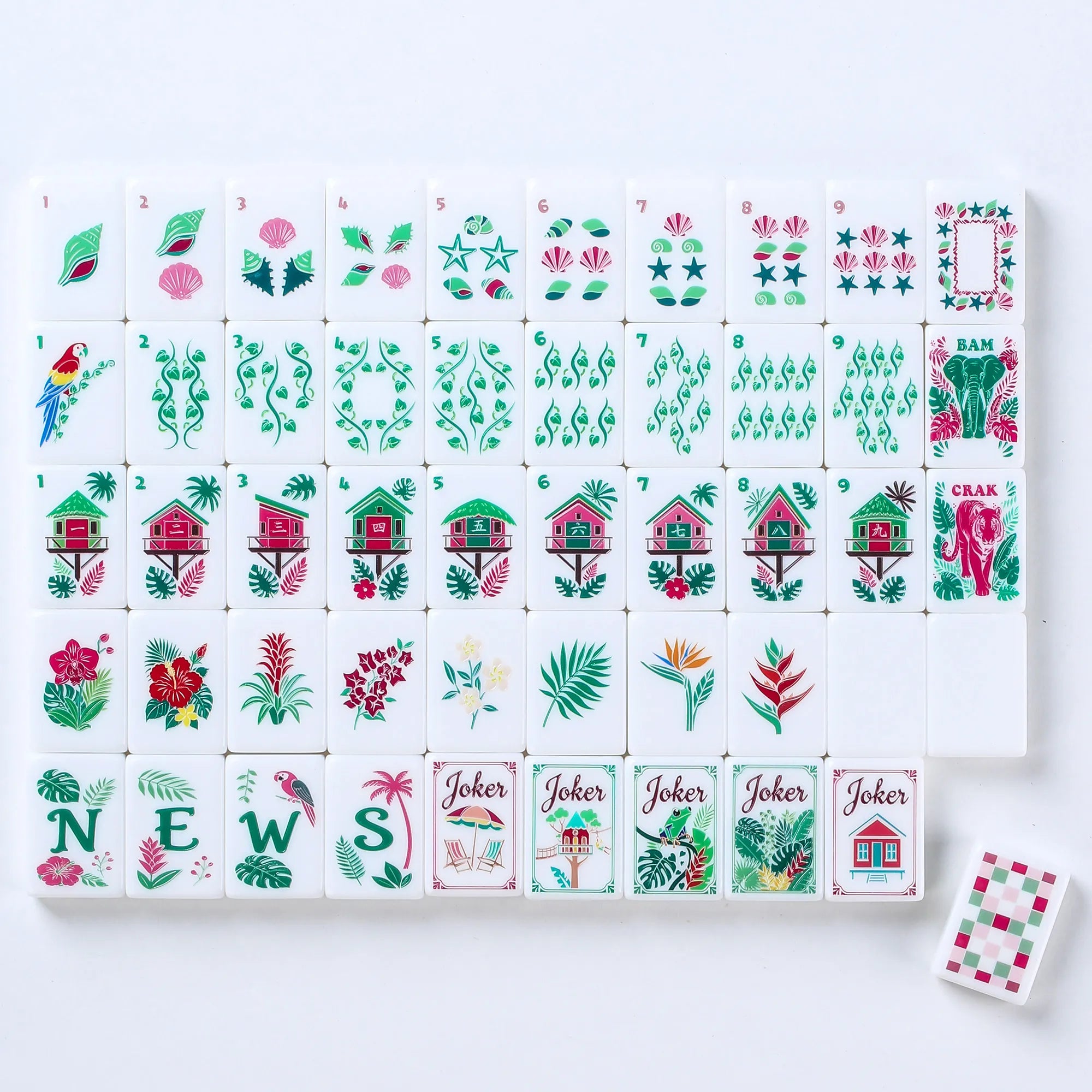 Tropical Jungle Mahjong Set