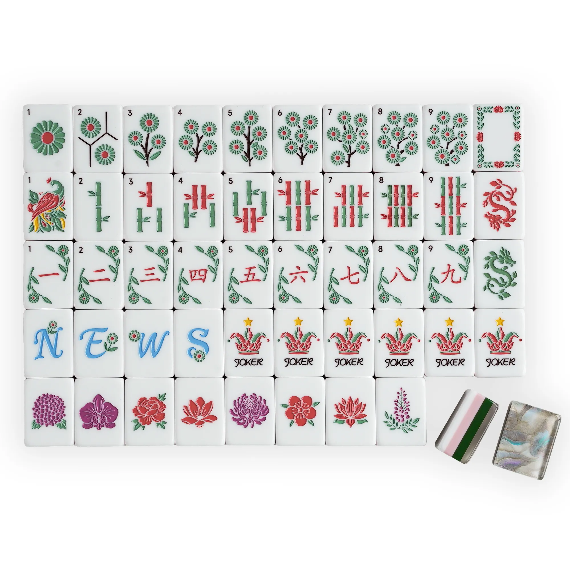Mirage Aurora Botanical Garden Mahjong Set