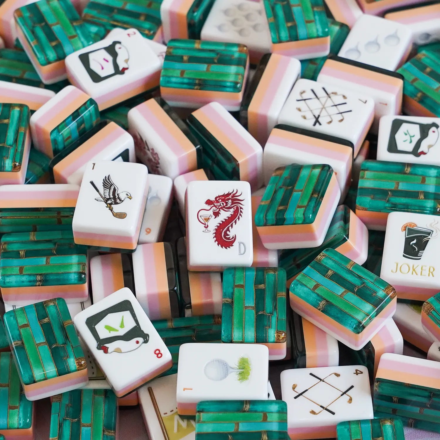 Country Club Golf Heritage Mahjong Set