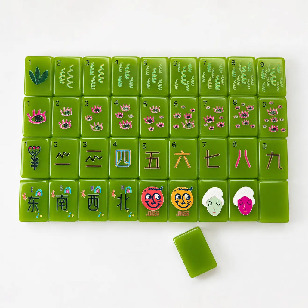 Avocado Jelly Pop Art Mahjong Set