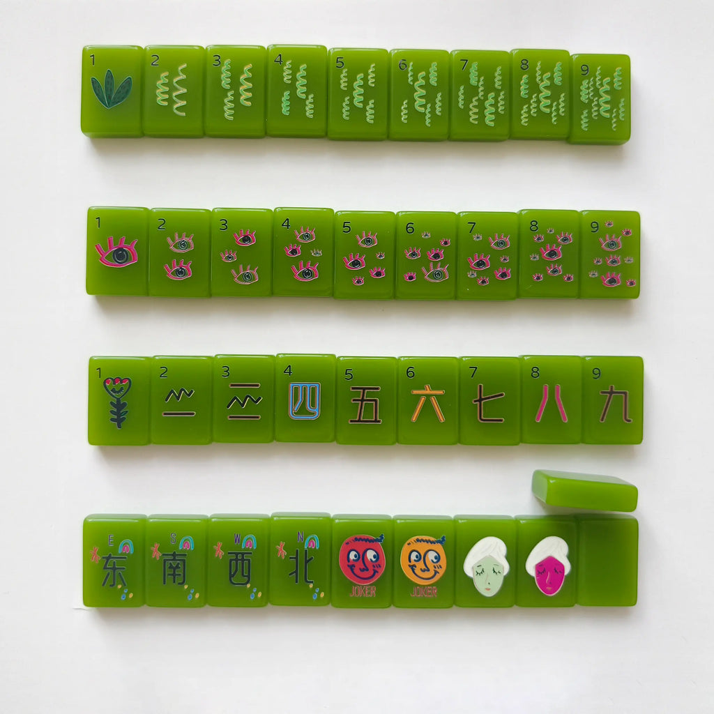 Avocado Jelly Pop Art Mahjong Set