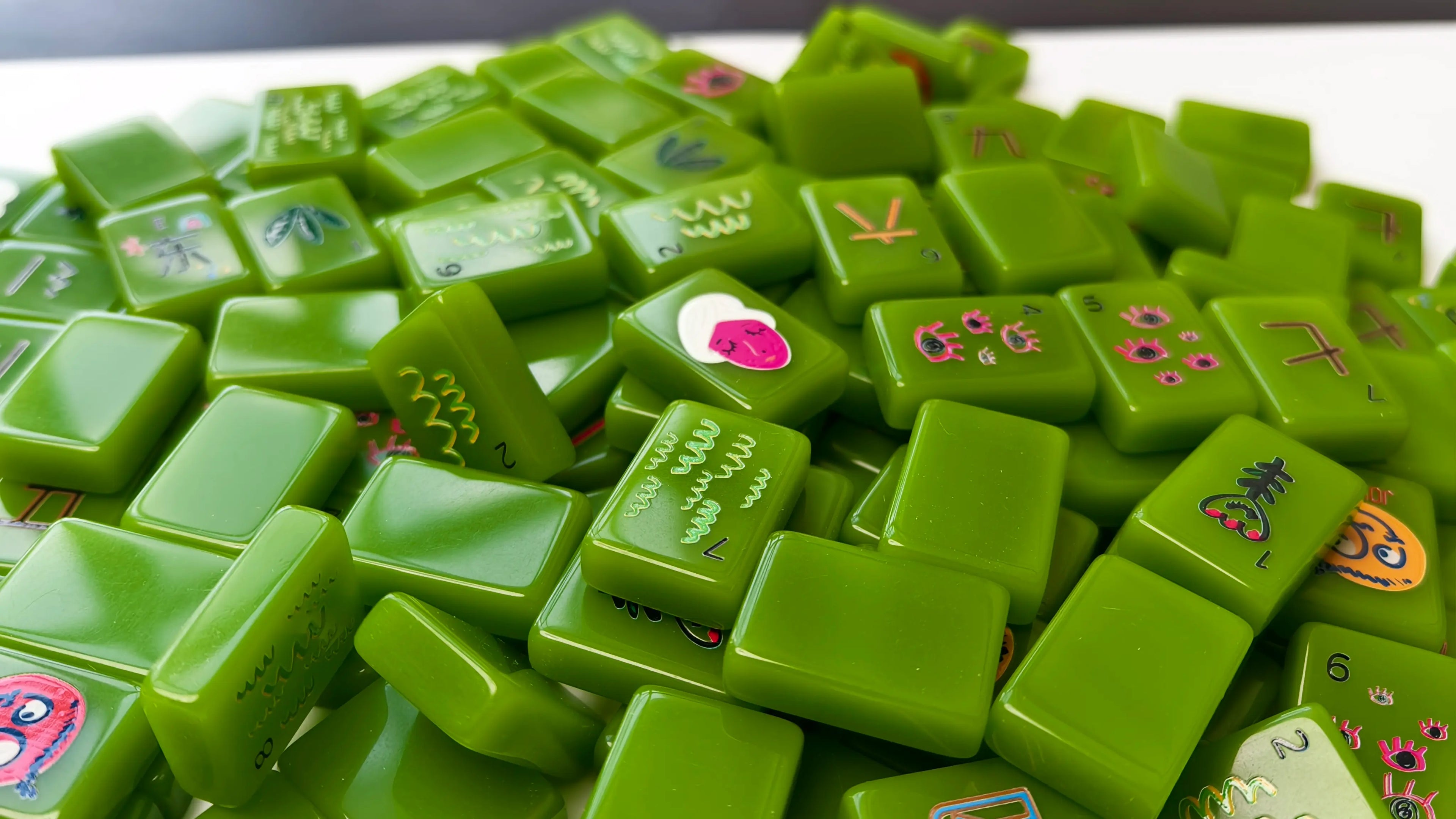 Avocado Jelly Pop Art Mahjong Set