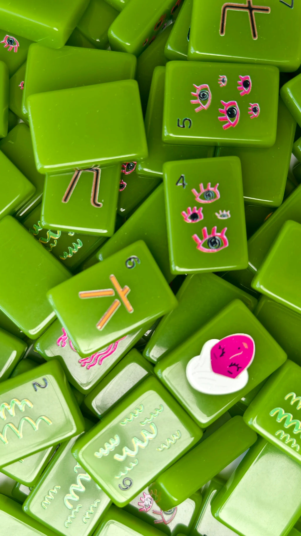 Avocado Jelly Pop Art Mahjong Set