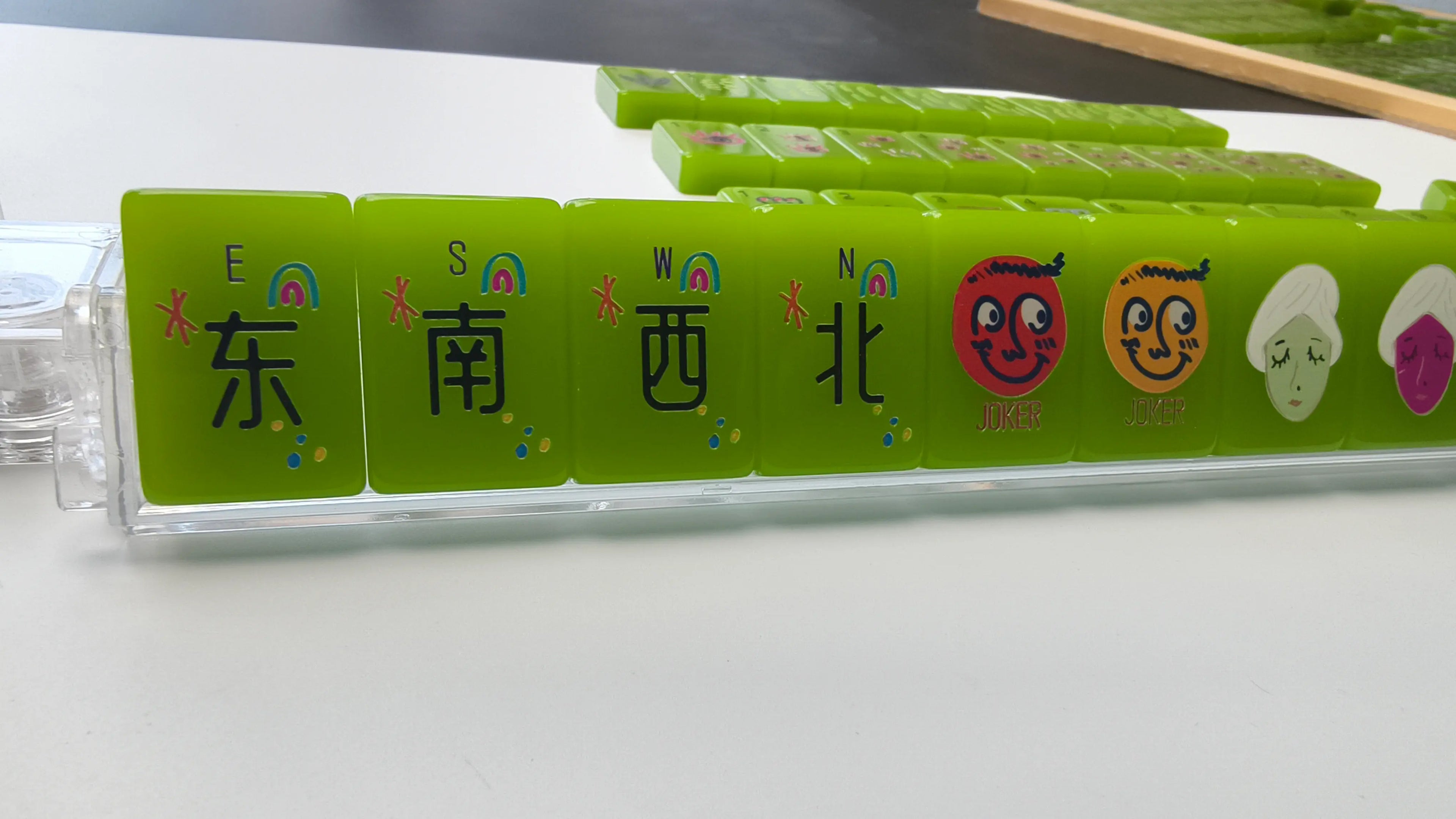 Avocado Jelly Pop Art Mahjong Set