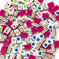 Berry Pink Pop Art Mahjong Set