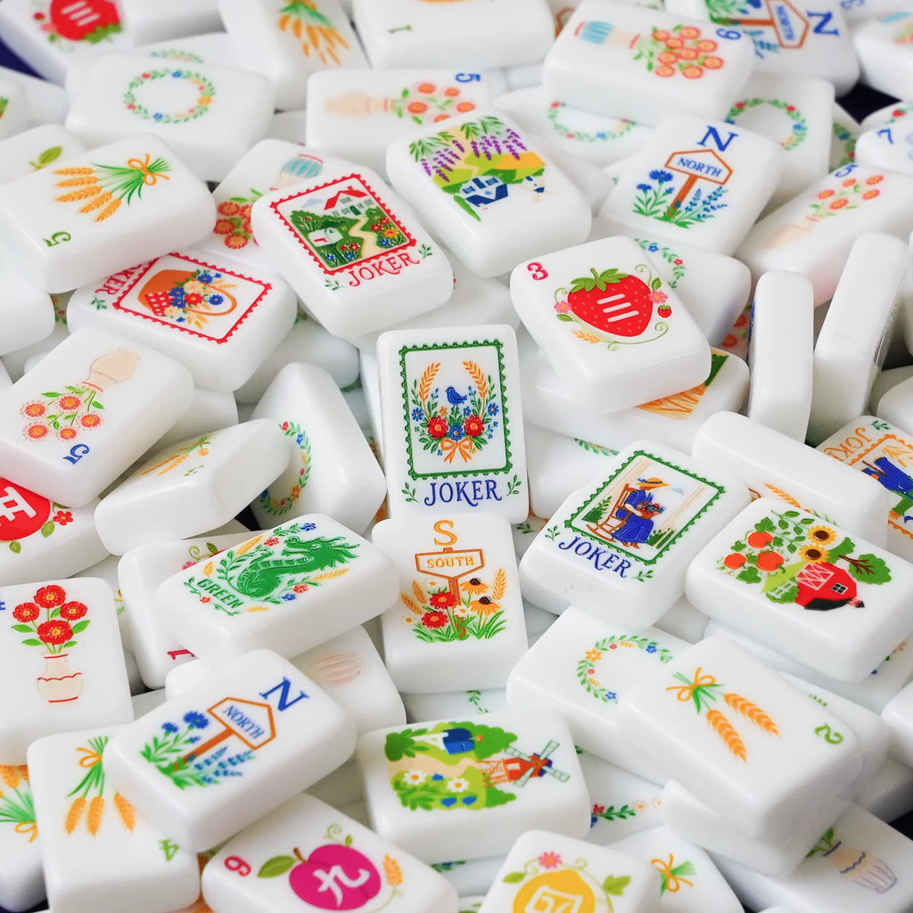 Country Farm Orchard Mahjong Set