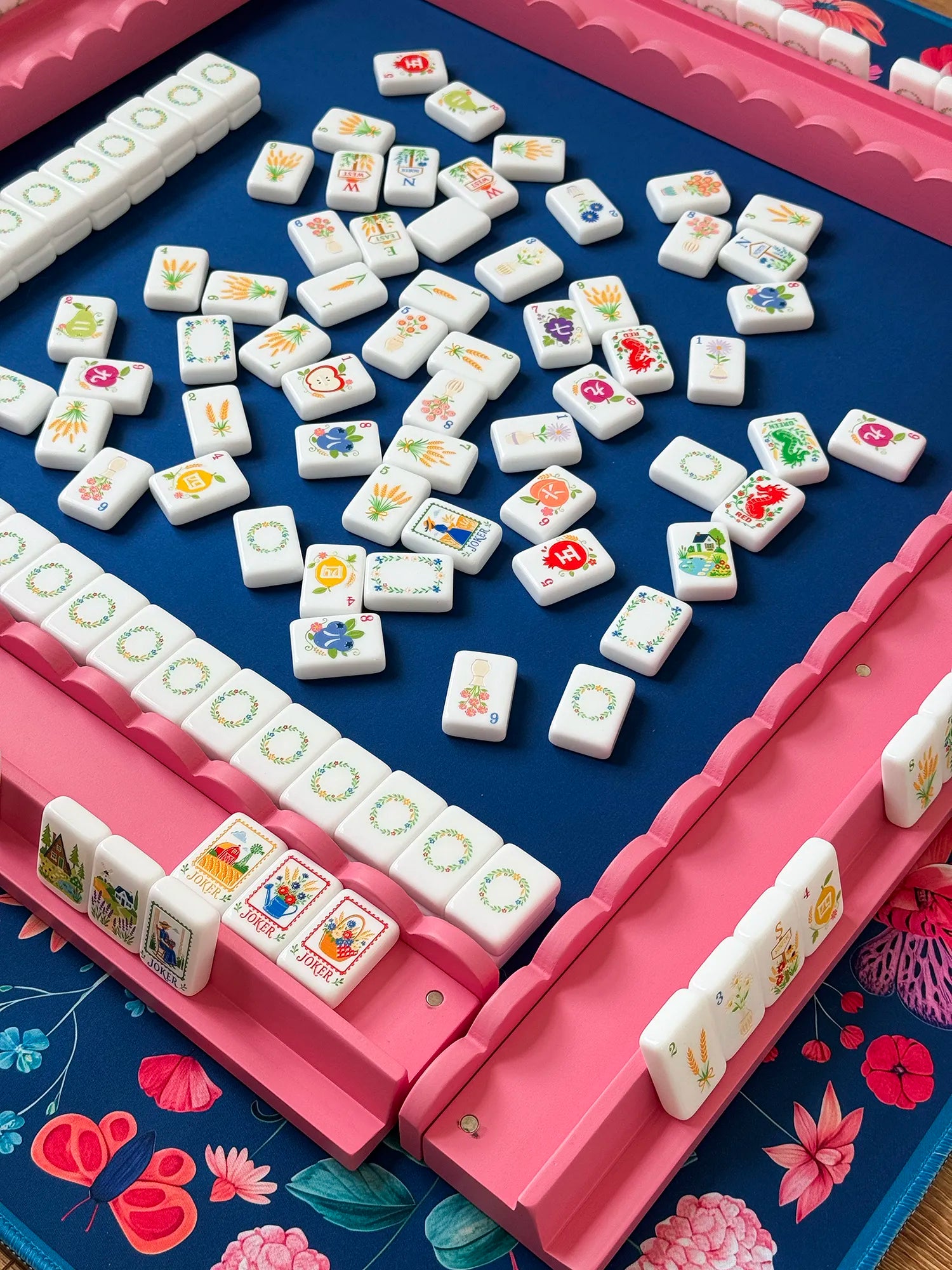 Country Farm Orchard Mahjong Set
