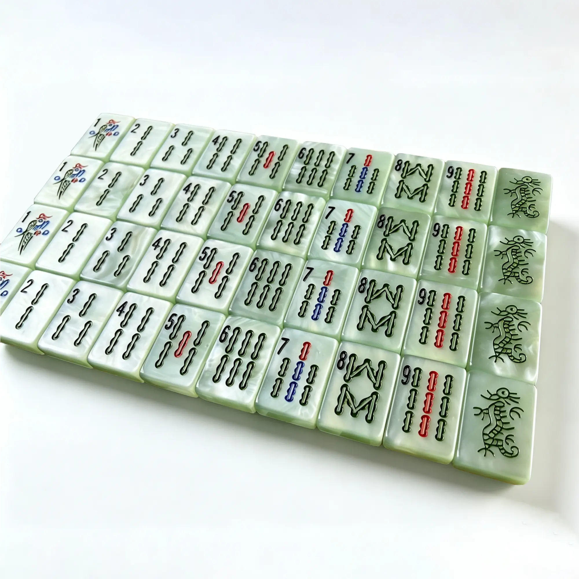 Pearlescent Swirl Mahjong Set