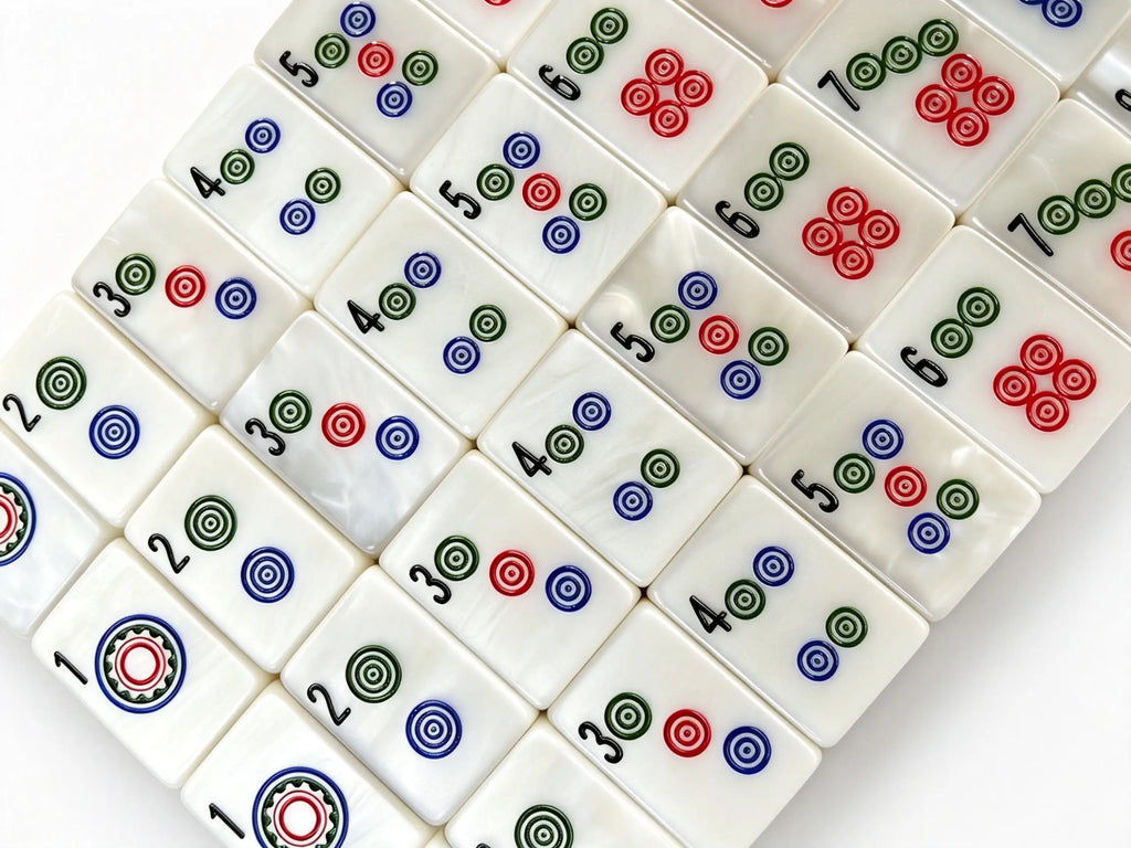 Pearlescent Swirl Mahjong Set
