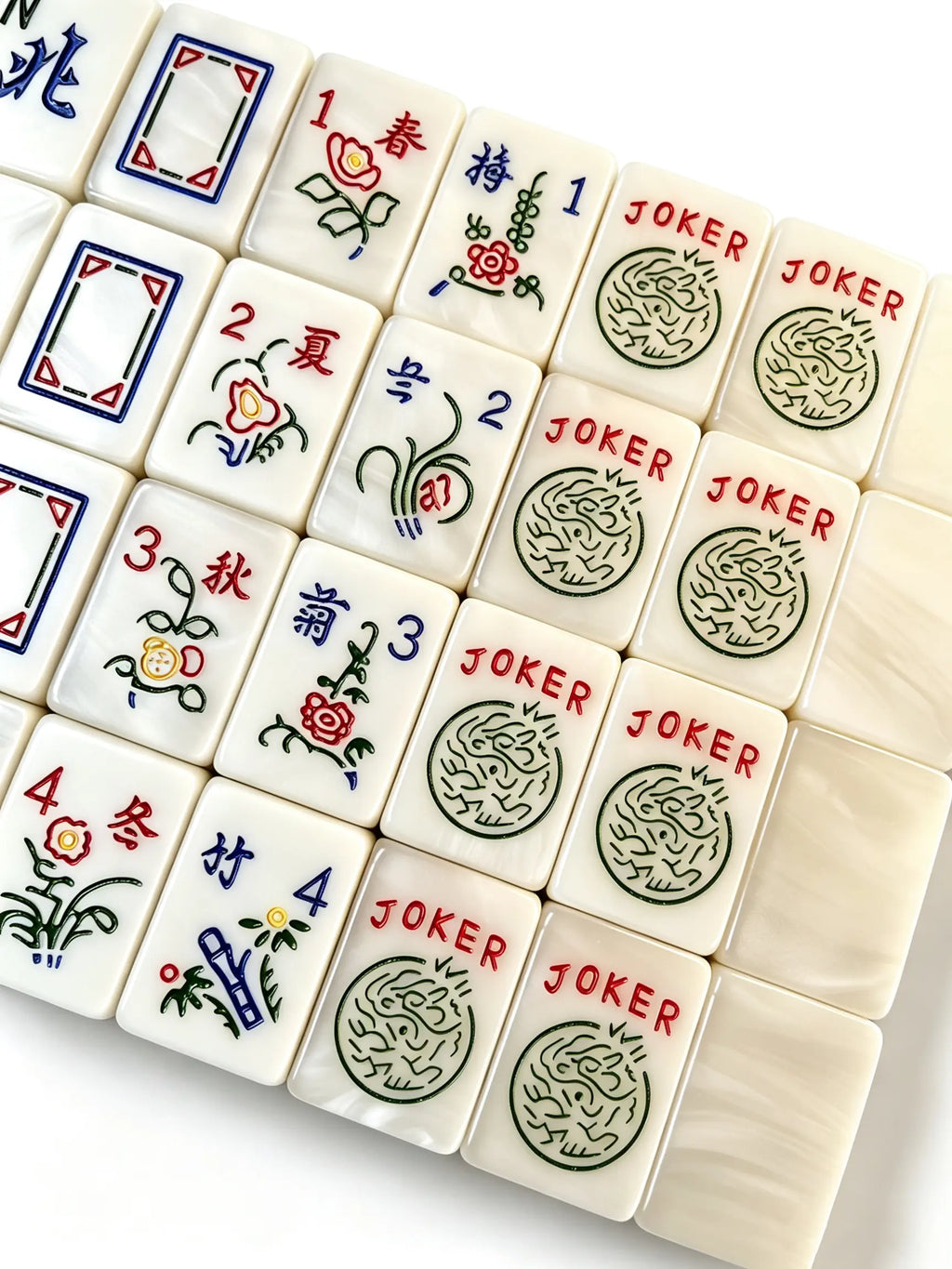Pearlescent Swirl Mahjong Set