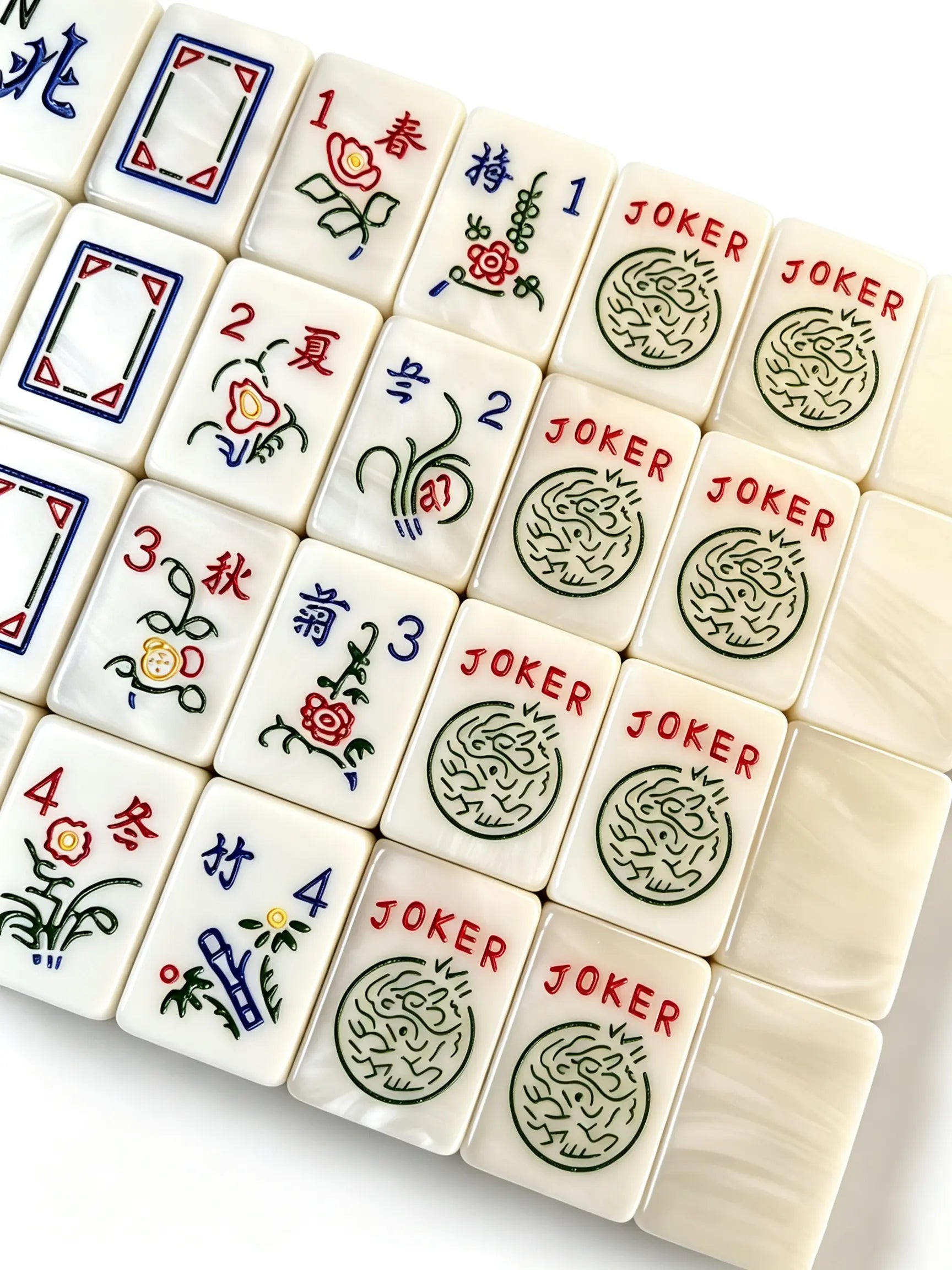 Pearlescent Swirl Mahjong Set