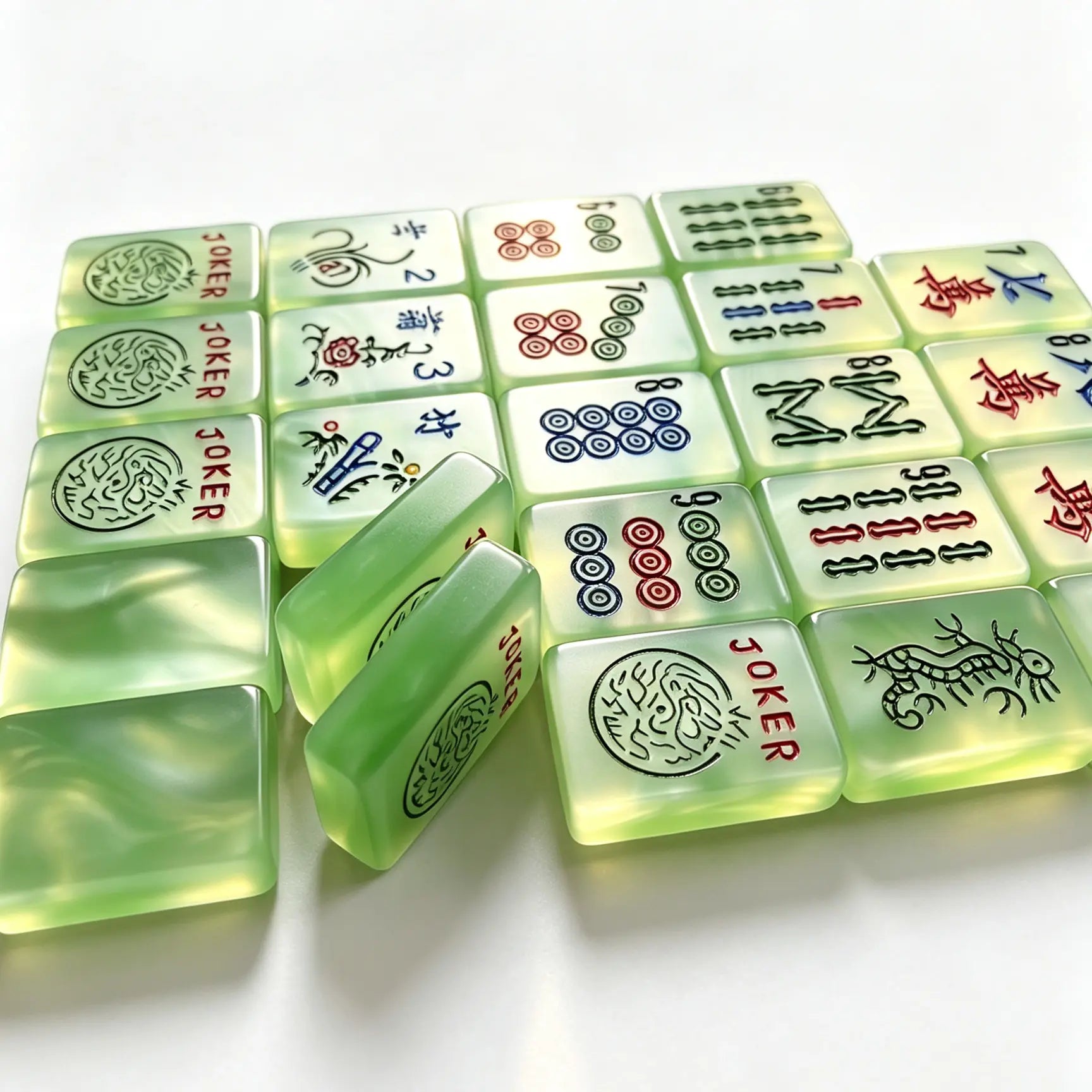 Pearlescent Swirl Mahjong Set
