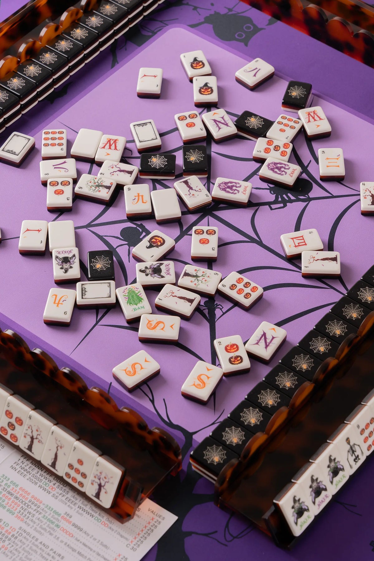 Spooky Halloween Witch Mahjong Tiles